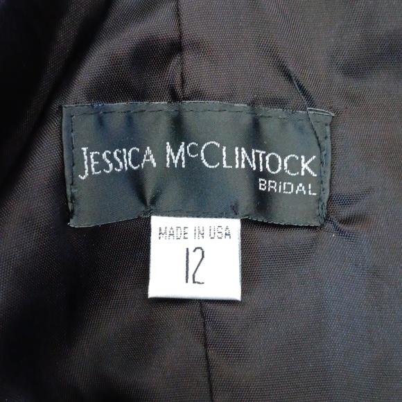 Jessica McClintock Vintage Polka Dot Retro Pinup Dress Size 12 - Picture 6 of 8